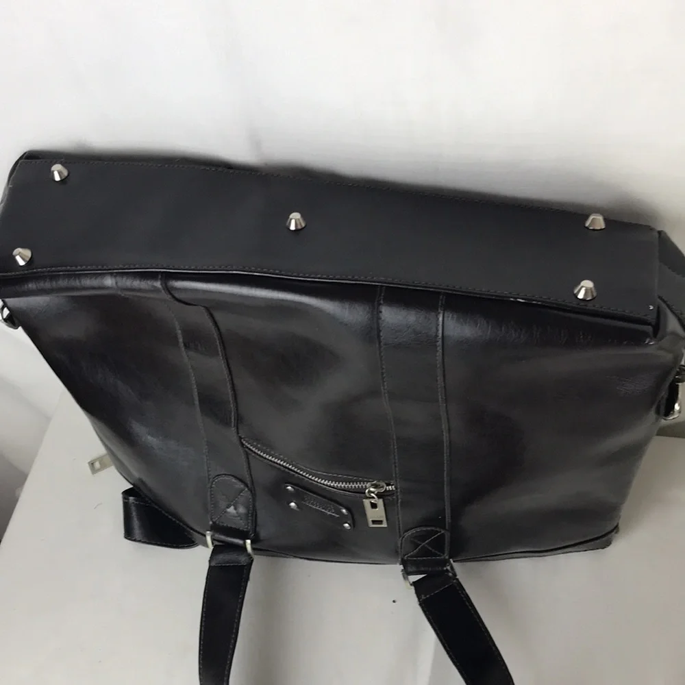 Denali faux leather brown laptop bag